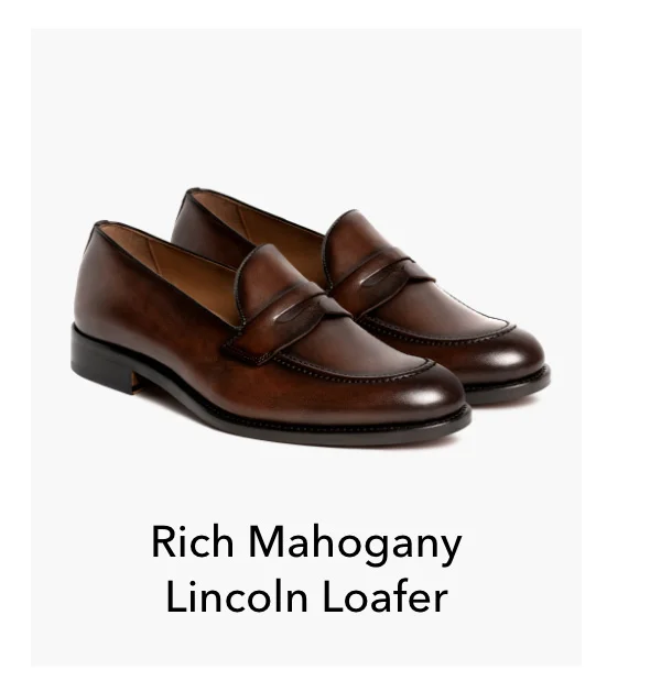 Rich Mahogany Lincoln Loafer