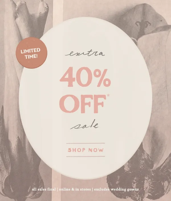 Limited extra 40% Off sale Shop Now