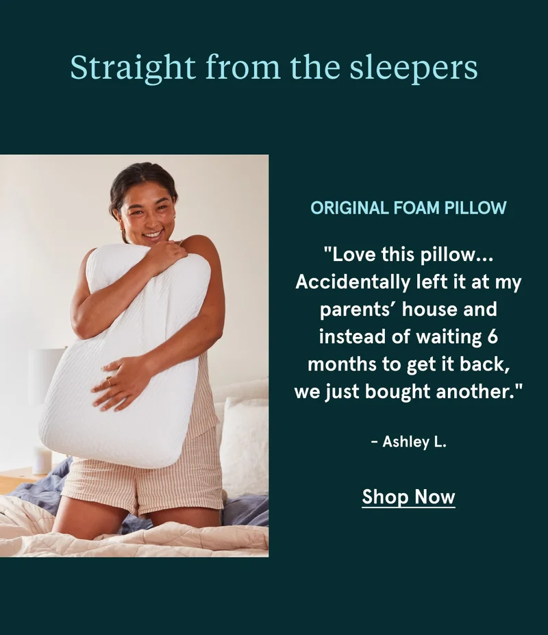 Original Foam Pillow | Shop Now
