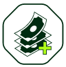 Image Description: An illustration of a stack of money and a plus sign.