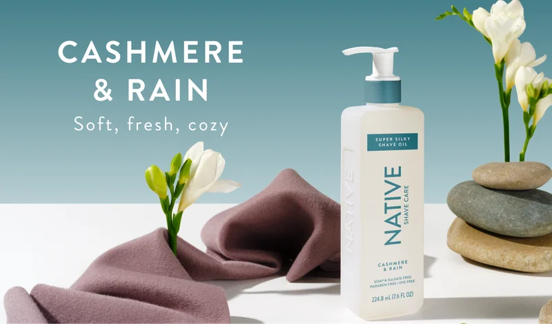 Cashmere and rain. Soft, fresh, cozy.