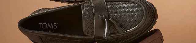 Womens Cara Loafer Black Basketweave Leather - Image