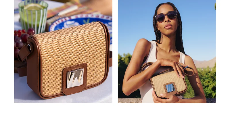 SHOP OLAS - Woven Small Shoulder Bag