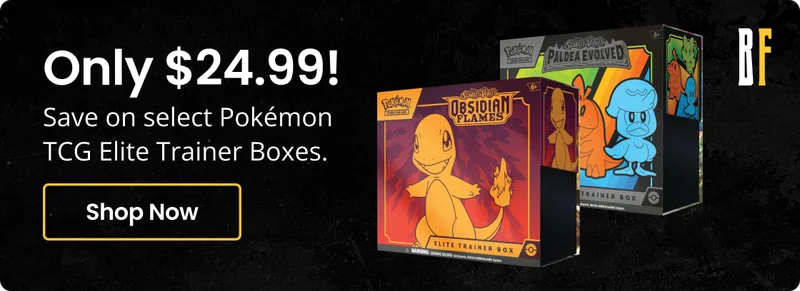 Only $24.99! Save on select Pokémon TCG Elite Trainer Boxes. | Shop Now