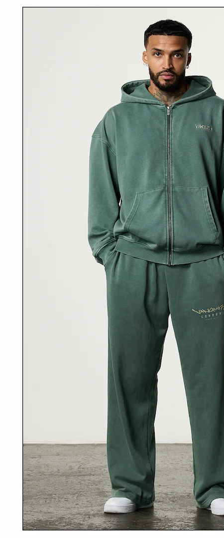 GRAFFITI WASHED SAGE ZIP HOODIE