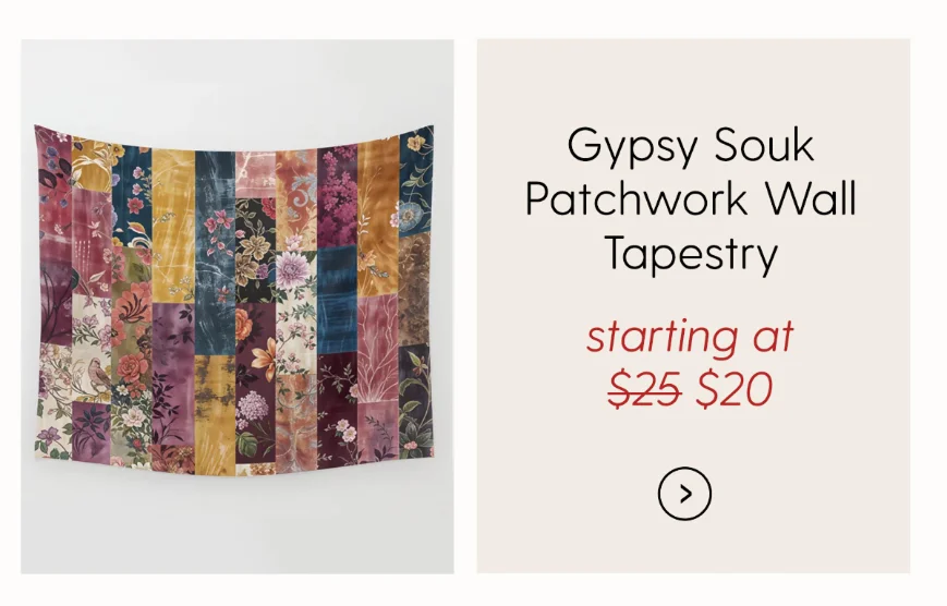 Gypsy Souk Patchwork Wall Tapestry