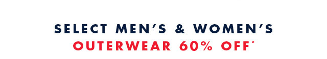 Select men's & women's outerwear 60% off*