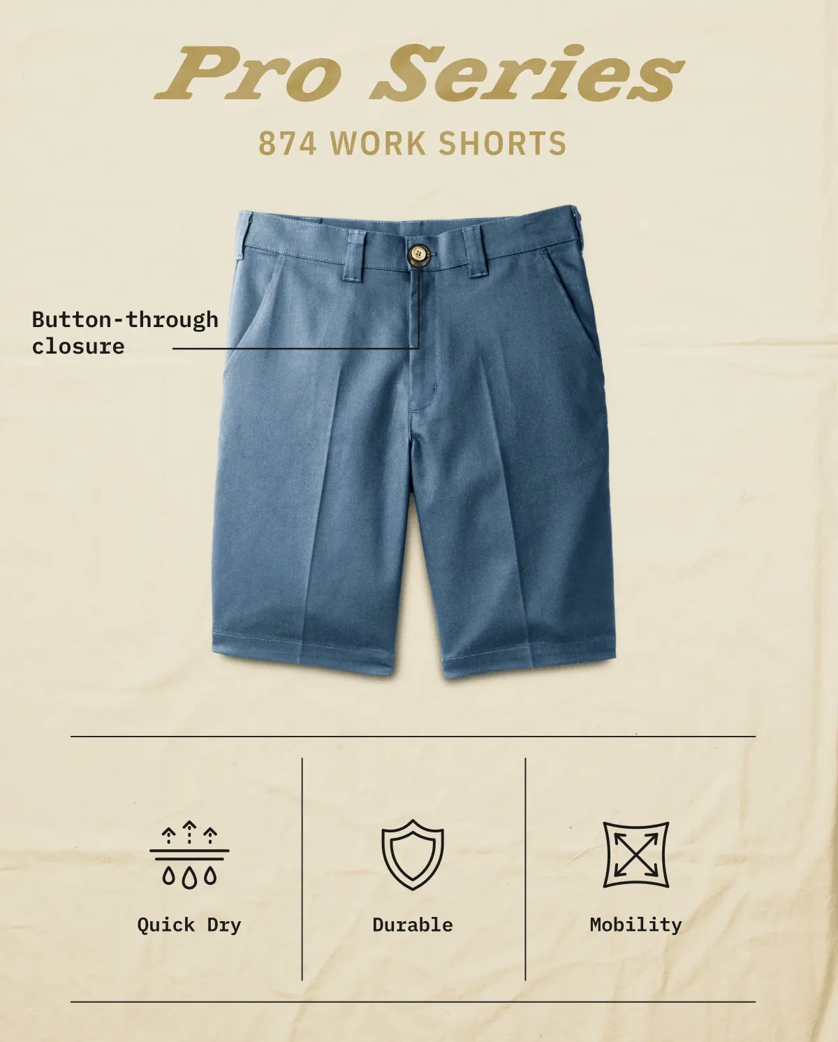 Pro Series 874 Work Shorts