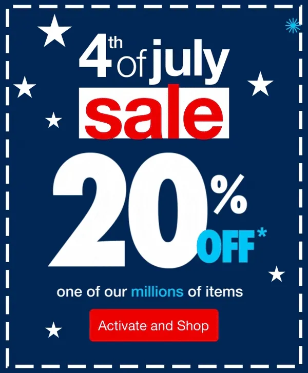4th of July Sale - Shop Now