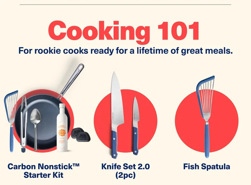 Cooking 101 | Carbon Nonstick | Knife Set | Fish Spatula