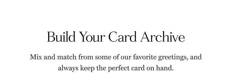 Bundles & Save Cards