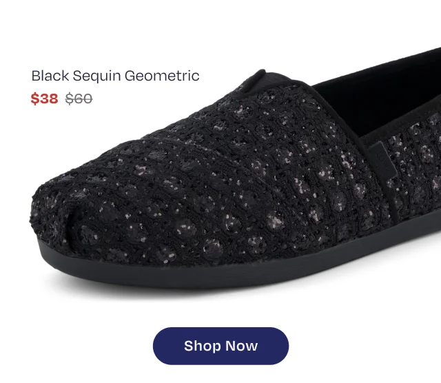 Black Sequin Geometric