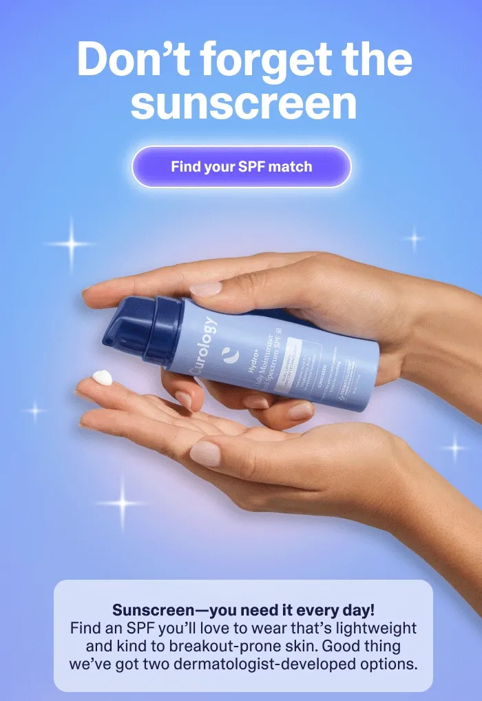 Don't forget the sunscreen