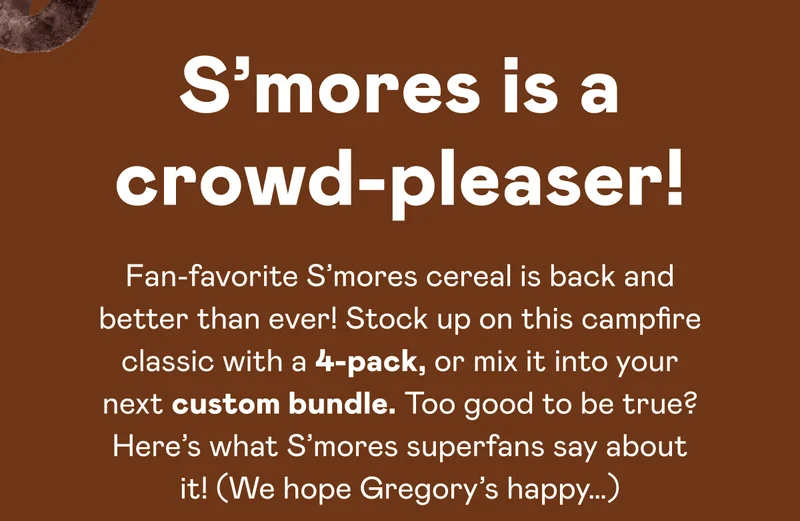 S'mores is a crowd-pleaser!