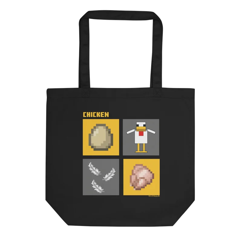 Image of Minecraft Evolution of the Chicken Eco Tote Bag
