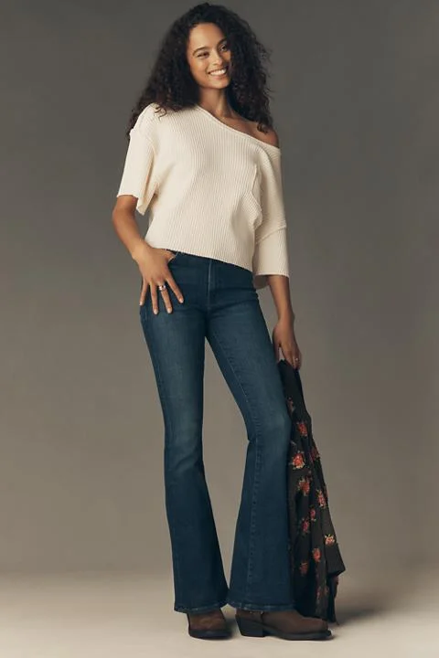 MOTHER The Weekender Mid-Rise Flare Jeans