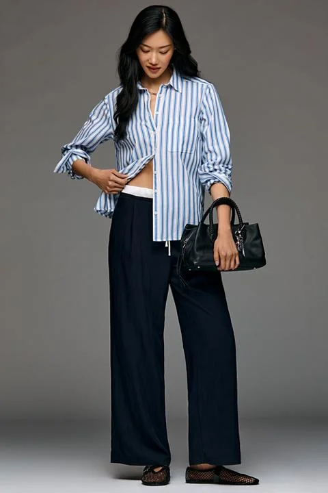 Maeve Combo Drawcord Trousers