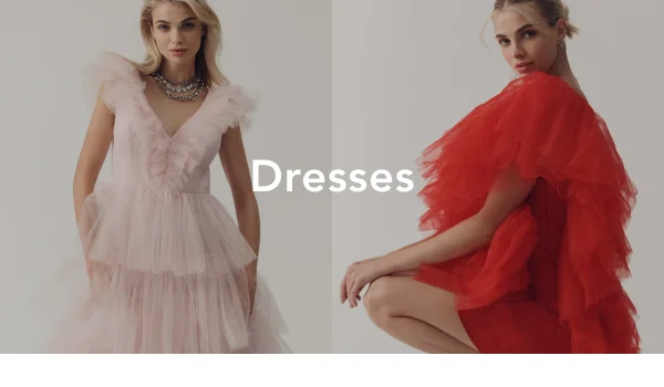 Shop dresses.