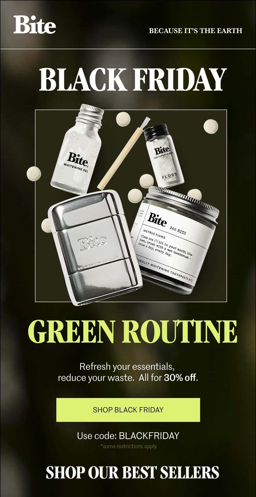 Black Friday, green routine