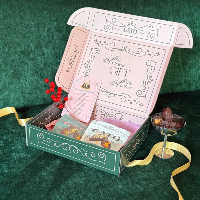 Image of Gato Holiday Gift Box - Dark Chocolate Covered Dates