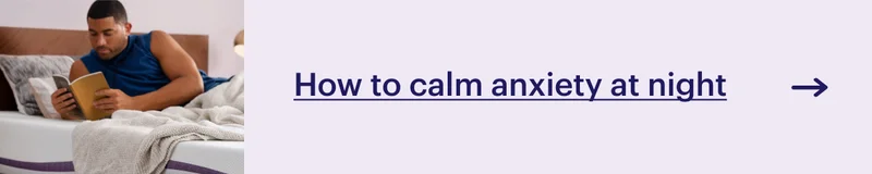 How to calm anxiety at night
