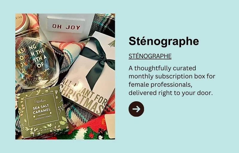 A monthly subscription box for professional women who often forget to take care of themselves.