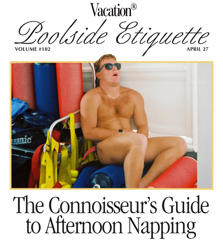 Poolside Etiquette: The Connoisseur's Guide to Afternoon Napping