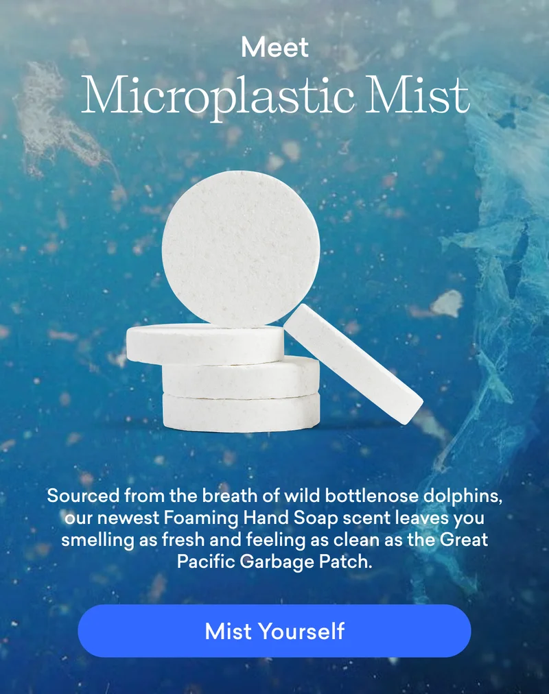 Check out our latest scent: Great Pacific Garbage Patch...