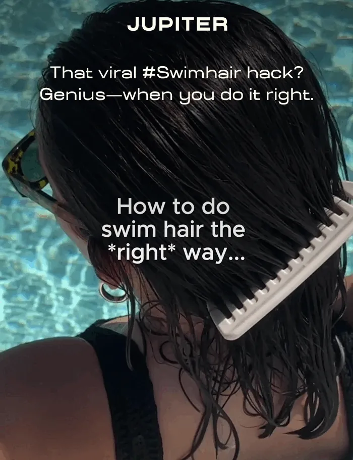 That viral #Swimhair hack? Genius—when you do it right.
