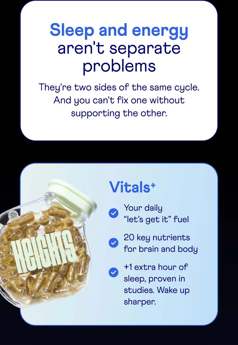 Sleep and energy aren't separate problems