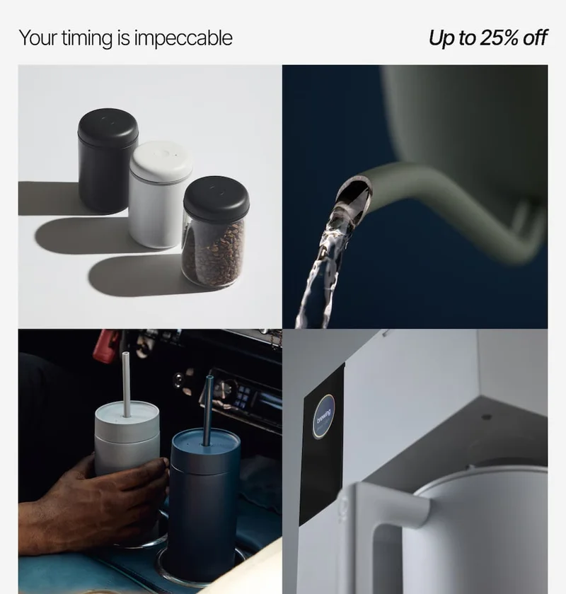 Your timing is impeccable. Up to 25% off.