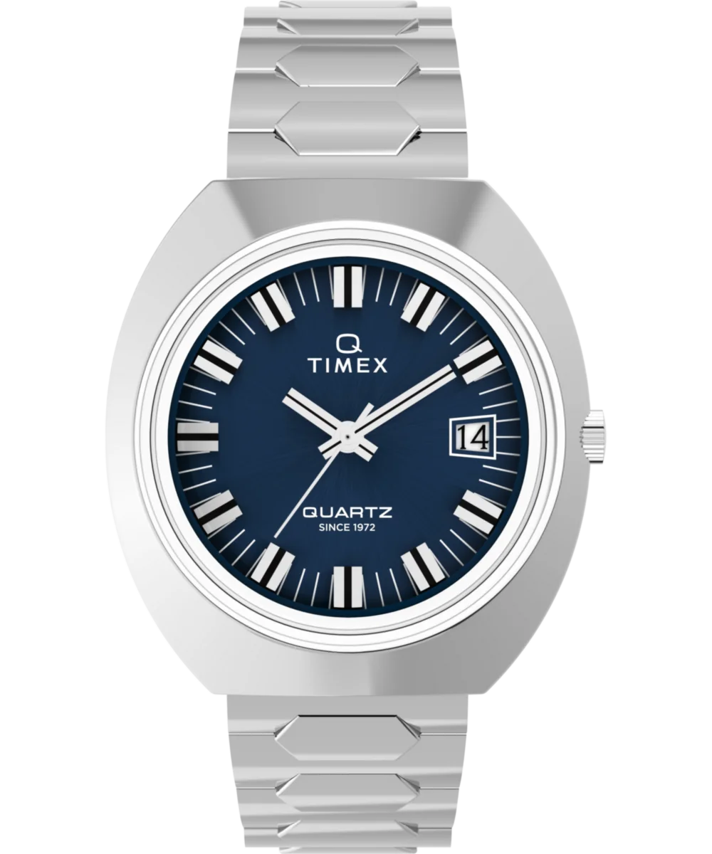 Image of Q Timex® 1972 Time Machine Reissue 39mm Stainless Steel Bracelet Watch