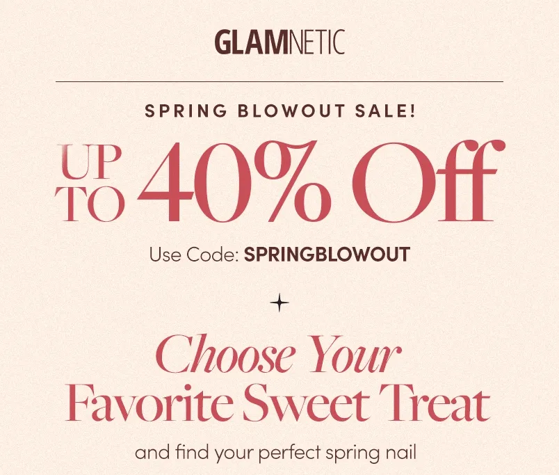 Get up to 40% off Spring Blowout with the code SPRINGBLOWOUT