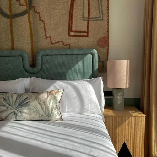 Sunny bedroom at The Hoxton, Poblenou