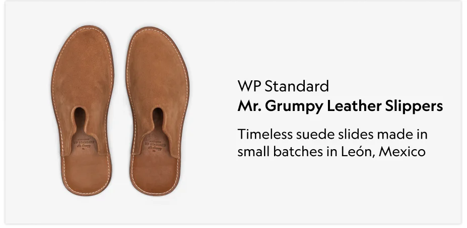 Mr. Grumpy Leather Slippers