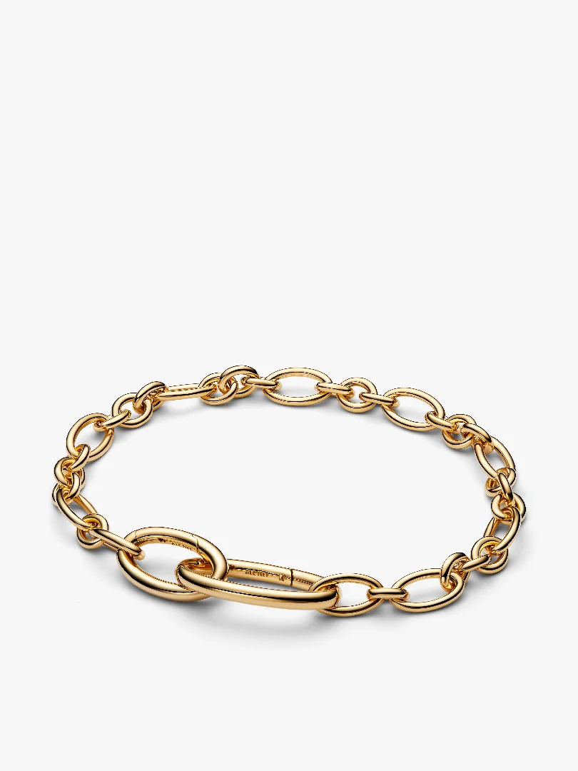 Openable Oval Link Chain Bracelet