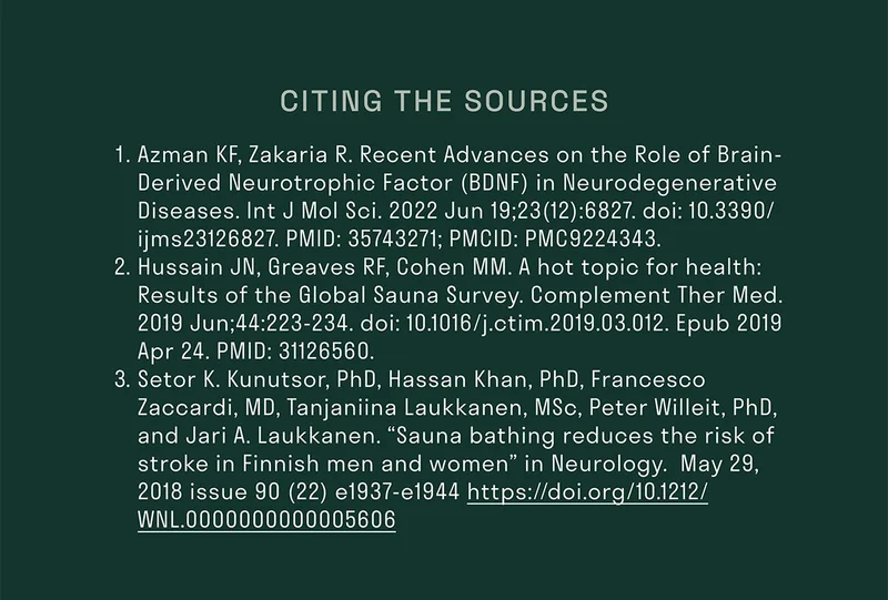 Citing our sources