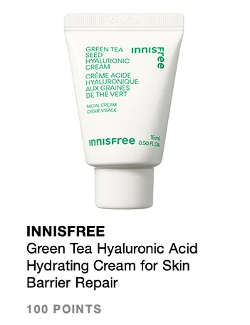 innisfree Green Tea Hyaluronic Acid Hydrating Cream for Skin Barrier Repair​