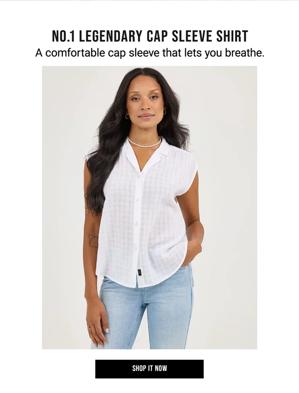 No.1 Legendary Cap Sleeve Shirt. A comfortable cap sleeve that lets you breathe.
