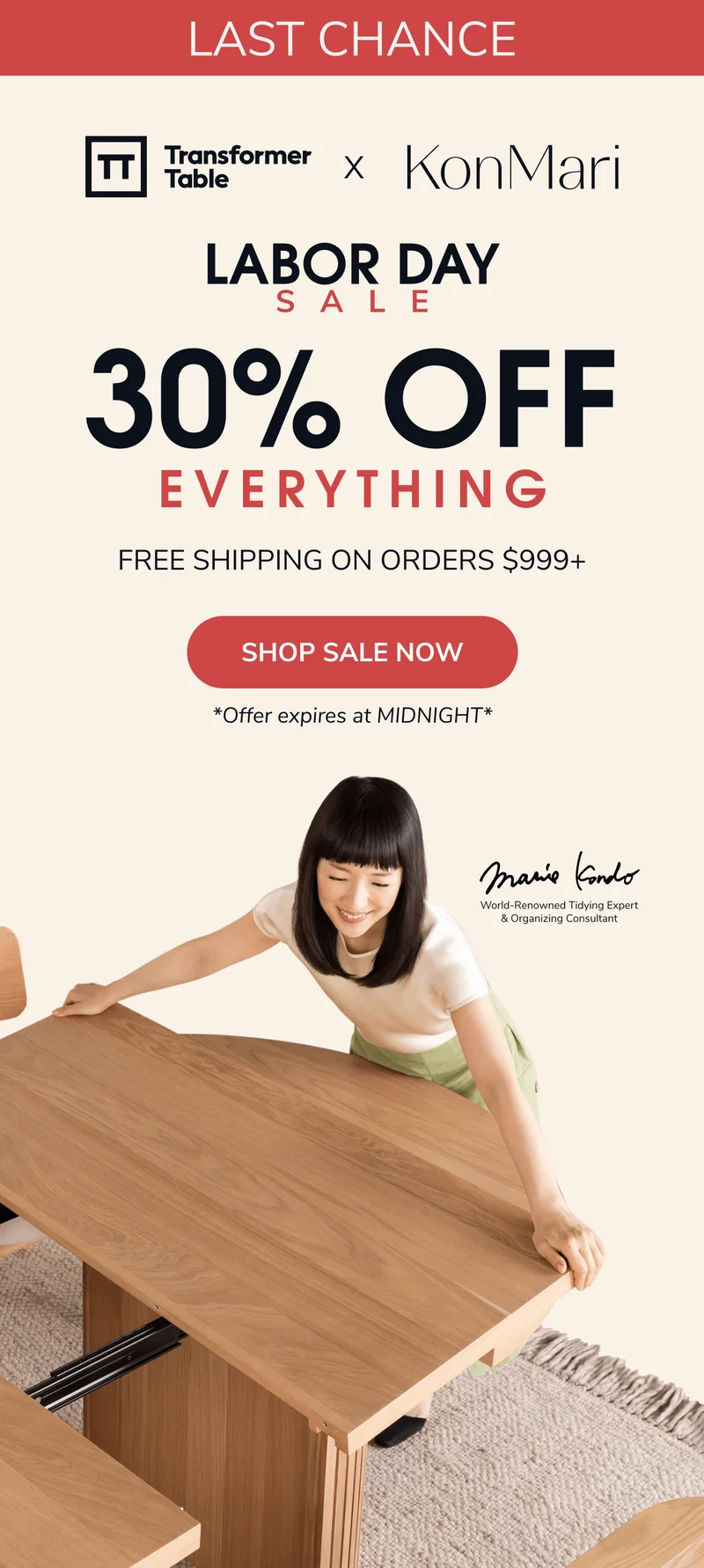 Last Chance For 30% OFF + Free Shipping