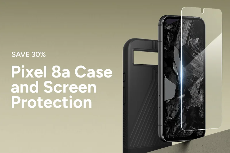 SAVE 30% Pixel 8A Case and Screen Protection