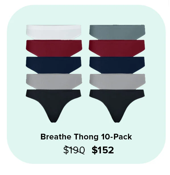 Breathe Thong 10-Pack