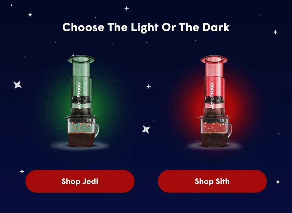 Shop Jedi and Sith