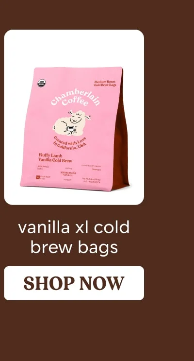 vanilla xl cold brew bags