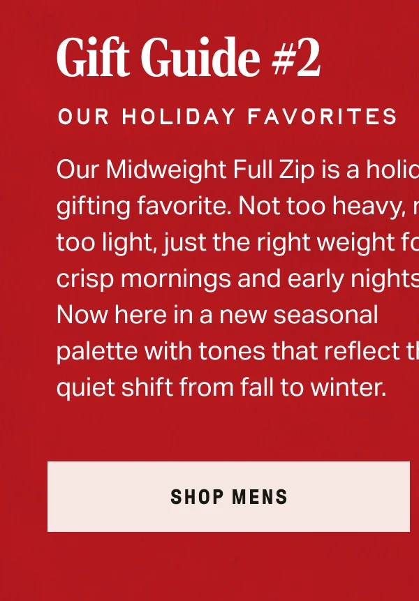 Mens Midweight Full Zip