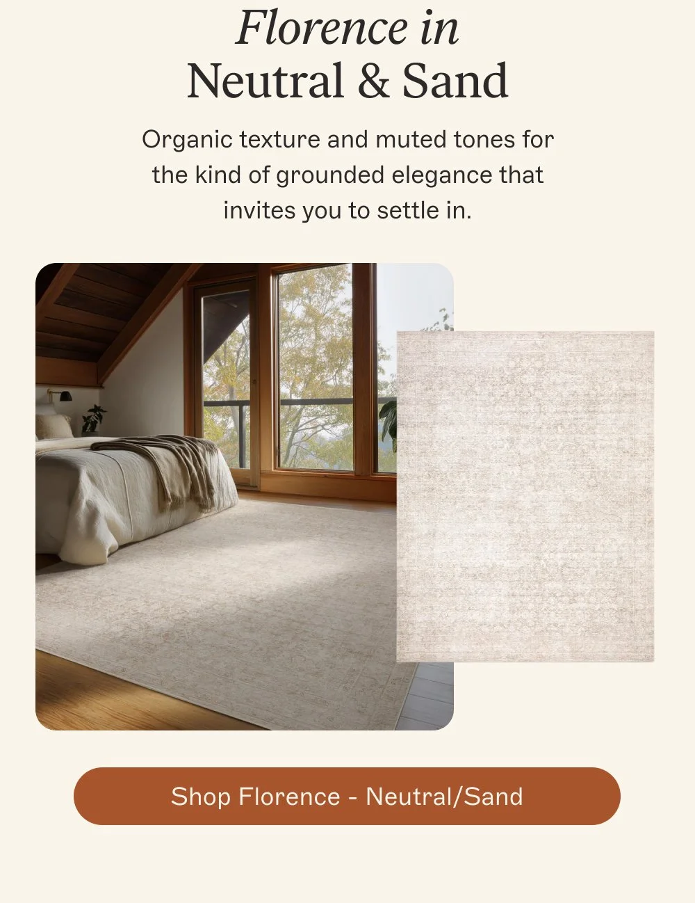 Florence in
Neutral & Sand Organic texture and muted tones for the kind of grounded elegance that...