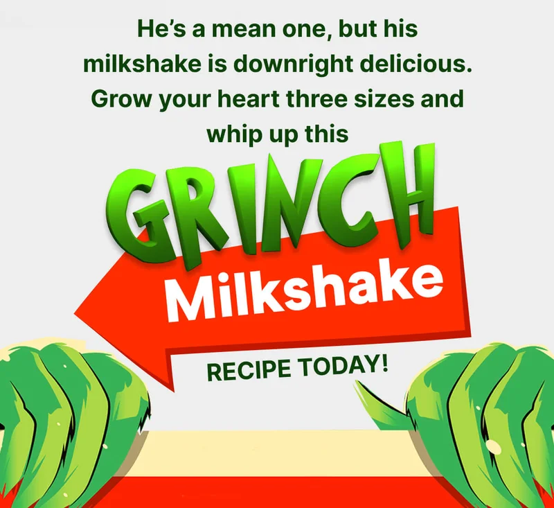 He’s a mean one, but his milkshake is downright delicious. Grow your heart three sizes and whip up this Grinch Milkshake recipe today!