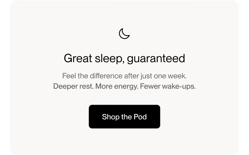 Great sleep, guaranteed