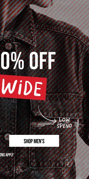 Up to 50% off shop Men's