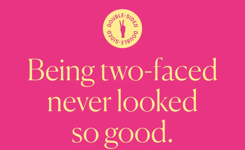 Piecework - Double-Sided Puzzle!! Being two-faced never looked so good.